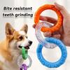 Tpr Pull Ring Dog Chew Toy Reusable Dog Toy Ball Set Teeth Cleaning Pet Toys Interactive Rubber Balls Dog Accessories Puppy Gift