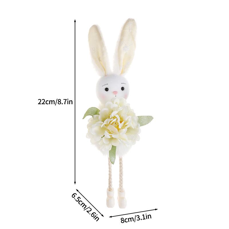 Balloons en film d'aluminium Lapin de Pâques Pendentif suspendu Lapin Œuf de Pâques DIY Fête Festivals Accessoires de décoration du jour de Pâques