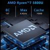 SZBOX Mini Small Windows 11 AMD Ryzen7 5800U to Small nvme Game Super HD Mini 1900MHz RJ45 1000M PC, PC, Pro, (up 4.4GHz), PC, 32GB, 3200MHz, DDR4,