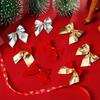 Birthday Party Xmas Gift Decor Christmas Tree Ornaments Christmas Bows Bowknot Hanging Decorations