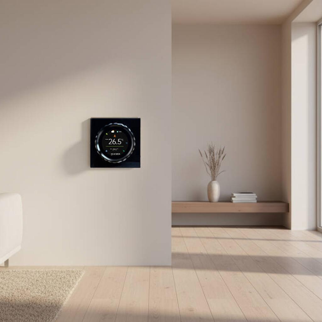 Smart WiFi Thermostat for Electric Heating, 16A Programmable Digital Temperature Controller with 1.6 Screen, DayCelsiusWeekCelsiusRoom TemperatureCel