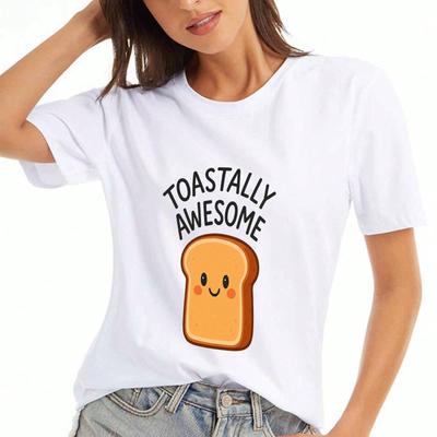 Zeit zum Essen Wounisex Baumwoll-T-Shirt, Reine Baumwolle Hochwertiger Druck, Strapazierfähig, Lässig und Modisch, Perfekt für Brunch, Mittagessen, Abendessen Und Alle Foodie O