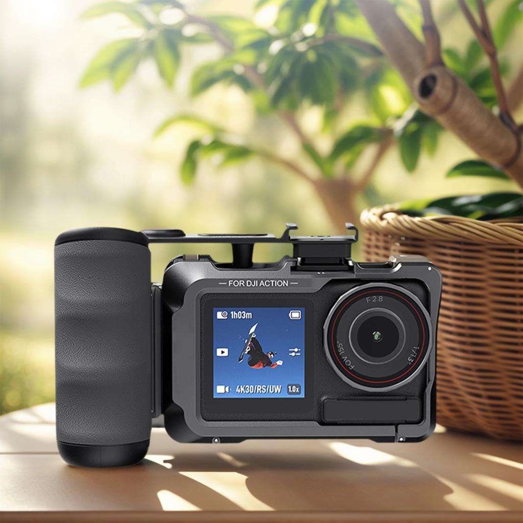 ABS Plastic Camera Grip with Shutter Button Handle Grip Street Photography Handle for Insta360 Ace Pro 2 for DJI Action 5 Pro