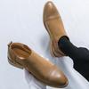 Fashion Street Fashion New Men's Black Brown Slip On Patchwork Flats Shoes Designer Wedding Dress Homecoming Footwear Zapatos Hombre