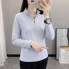 JOHLIN DREAM Women's Breathable Quick Dry Stand Collar Long Sleeve T-Shirt