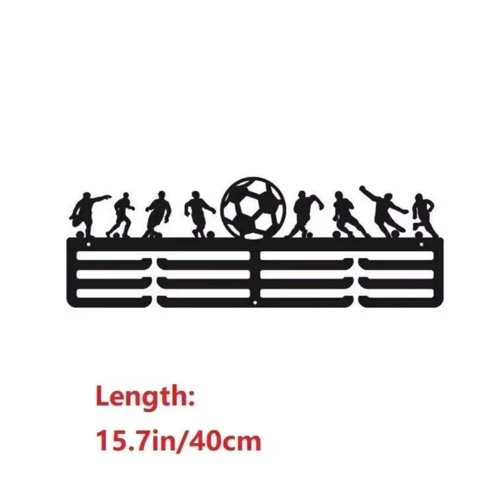 Home & Sports Display Combo:Key Holder & Bathroom Accessories,Wall Coat Racks for | Football & Marathon Medal Holders for Runner