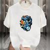 Marvel Fantastische Vier Zeichentrickdruck Kurzarm T-Shirt Lässige Sommerkleidung Herren Hip Hop Streetwear Herrenbekleidung T-Shirt