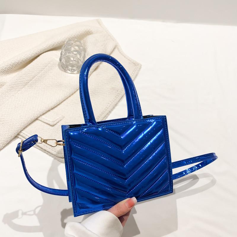 Modern Street Style Pu Shoulder Bag Unique Design Women s Crossbody Handbag синий