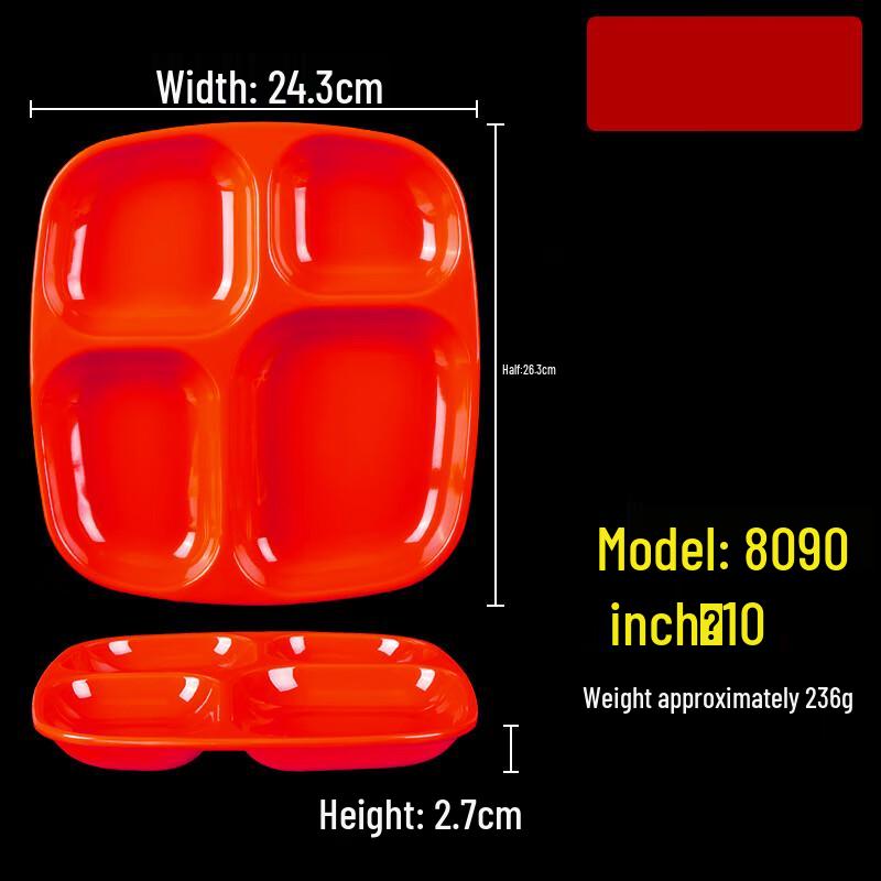 Melamine Divided Canteen Lunch Tray