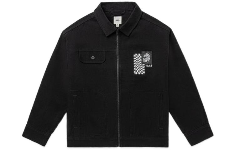 Vans Jackets Unisex Black Lapel Moderate Workwear VN0A7Q19BLK S