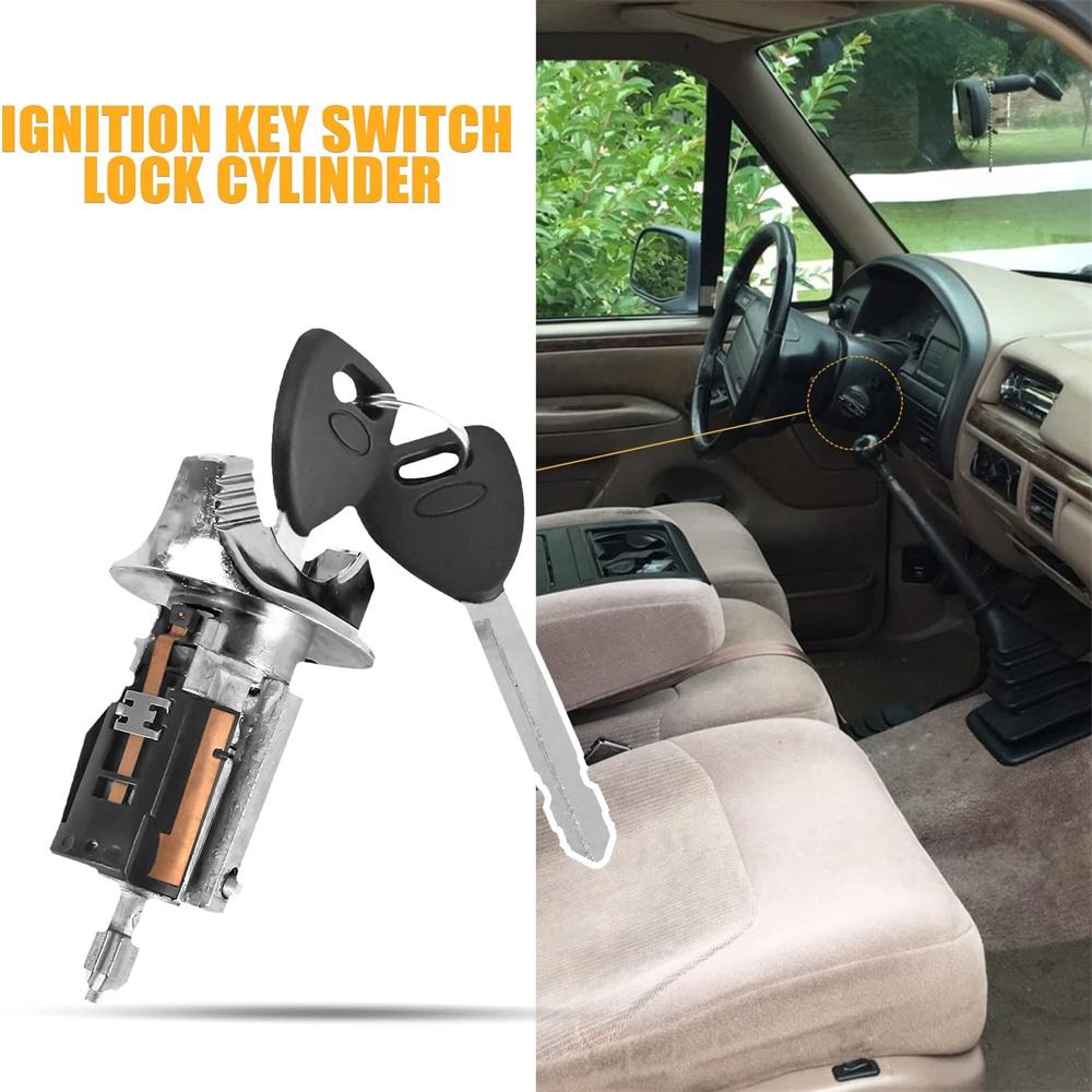 Ignition Key Switch Lock with 2 Keys For Ford F150 250 350 92-95