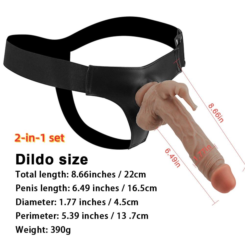 Strapon Dildo for Woman Masturbator Realistic Penis Harness Belt Panties with Ring Anal Plug Sex Toys for Lesbian Adult Supplies