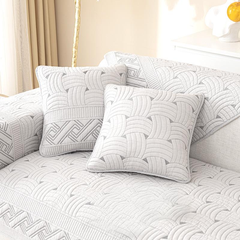Modern Simple Washed Sofa Cushion Four Seasons General Fabrics Non-Slip Seat Cushions Sofa Cover Cover Towel Thickened