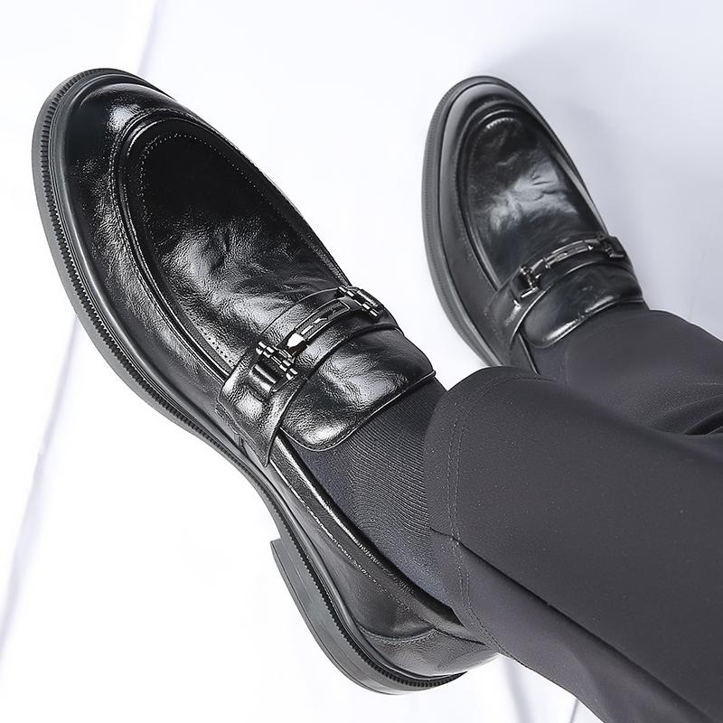 Men Shoe Leather Men Casual Shoes Luxury Brand 2024 Mens Loafers Breathable Slip on Driving Shoes All-match Men Business Shoes