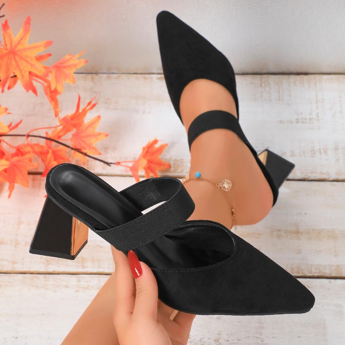 

Модные повседневные каблуки 2024 лето женская обувь сандалии слипоны женские на шнуровке универсальные платформа для баскетбола туфли-лодочки с острым носком удобные 35 чёрный