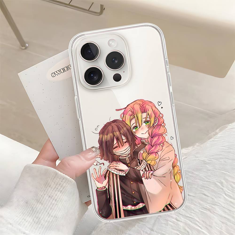 M-Mit-suris And O-Oba-nais Phone Case For Iphone17 16 15 11 13 14 Pro Max 7 8 Plus X Xr Xs Max Se2020 12mini Transparent Cov