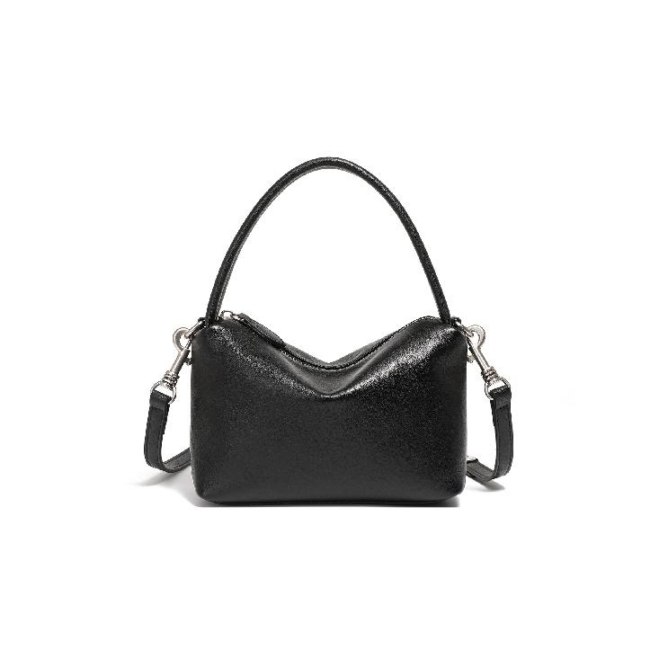 Vintage Commuter Top-Layer Cowhide Handbag, Fashionable Versatile Pillow Bag, Single Shoulder Crossbody Bag, Niche Minimalist Handbag