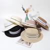 M-standard Flat-topped Straw Hat Retro Joker Beach Sun  Hat in Summer Beanies for Men