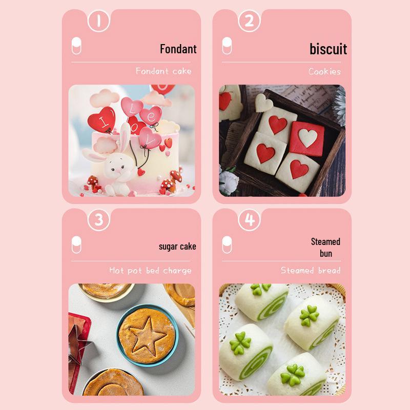30-Piece Mini Stainless Steel Cookie and Fondant Cutters In Tin Box