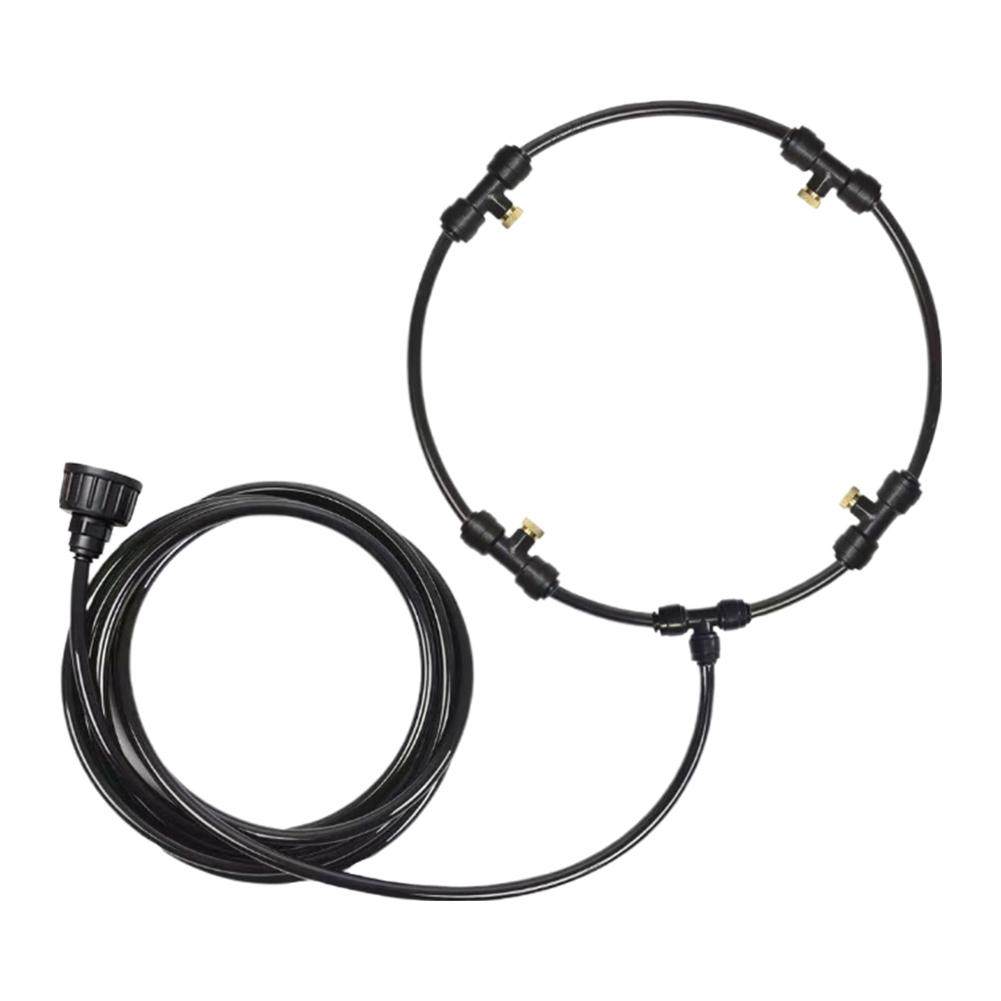 

16-дюймовый наружный вентилятор, система охлаждения, запотевание, комплект насадок для вентилятора, распылитель водяного тумана, кольцо вентилятора для патио и сада US