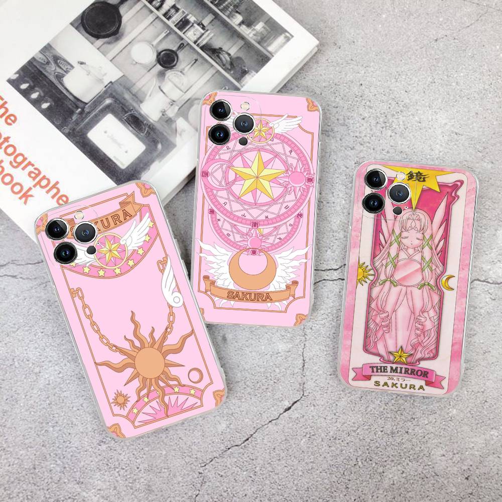 Card Captor Sakura Cartoon Phone Case Phone Case For IPhone 17 16 15 Plus 14 13 Mini 12 11 Pro Max Soft Shell Cover