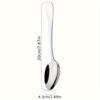 1PC Thickened Stainless Steel Tablespoon - Multipurpose Serving Spoon for Dining, Stirring, Long Handle Coffee Spoon,