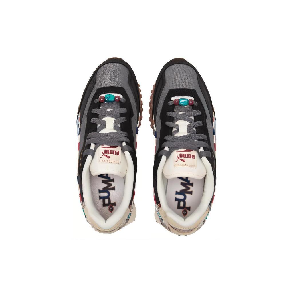 Puma Fabric Synthetic Leather Suede Versatile Low-Top Lifestyle Casual Shoes Unisex Casual Shoes Black 397201-01