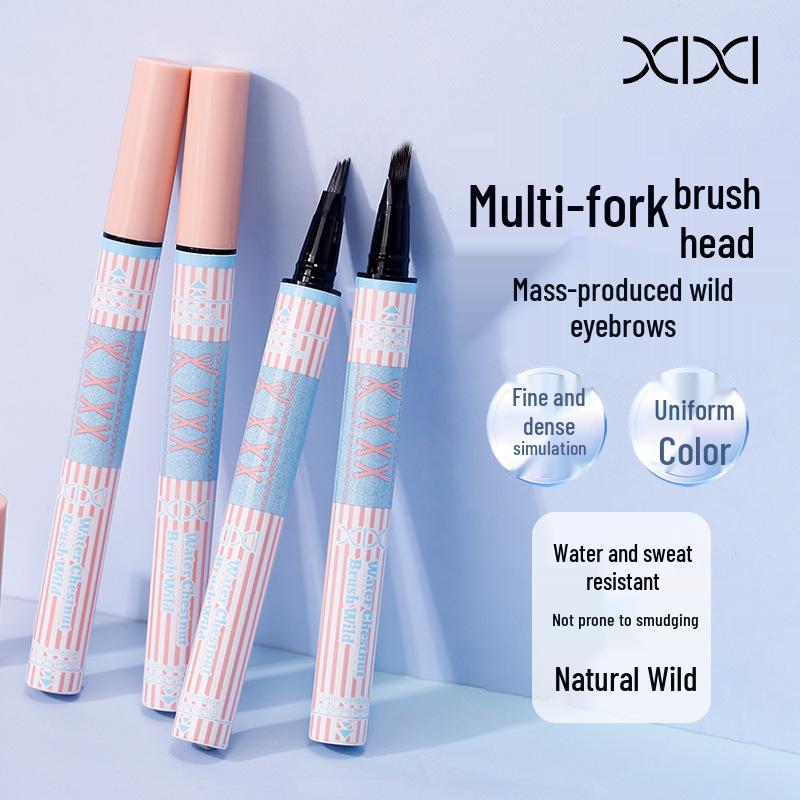 XIXI Water-Based Dual Eyebrow Pencil & Lower Lash Pen – Natural, Smooth, Multi-Pronged for Wild Brows – Free Shipping.