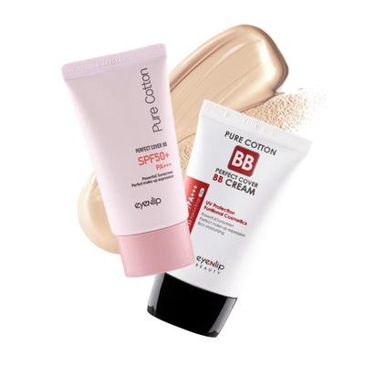 BB-Creme mit perfekter Abdeckung aus reiner Baumwolle