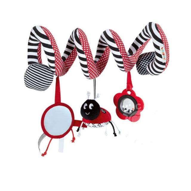 Hanging Spiral Rattle Stroller Cute Animals Crib Mobile Bed Baby Toys 0-12 Months Newborn Educational Toy for Children