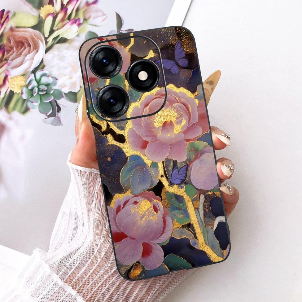 Case For Tecno Spark 10 Cover KI5q Cute Cat Fashion Butterfly Painted Casing For Techno Spark 10 Bumper
