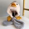 Pinguino Carino Bambino Tuta Sciarpa Cappello 1-4 anni Bambini Caldo Copricapo Berretto Cartone Animato Bambini Peluche Protezione Orecchie Cappello Invernali Berretti