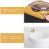 Cute, portable, realistic mini washing machine for pretend play, educational play, and makeup brushes (gold)