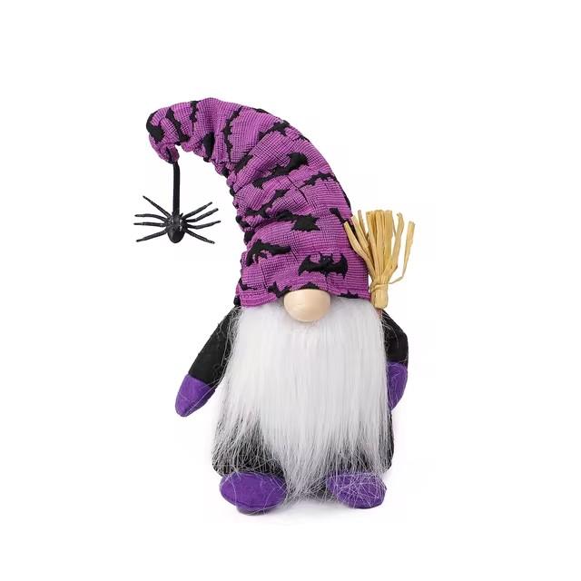 

Украшение на Хэллоуин, летучая мышь, кукла-гном, дом с привидениями, плюшевое украшение на Хэллоуин, домашний декор, детский подарок на вечеринку, рождественский декор 2024 г. фиолетовый