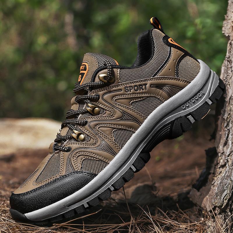

Outdoor hiking shoes men s spring and summer lightweight and comfortable waterproof shoes hiking sports climbing men s shoes breathable hiking shoes 45 хаки
