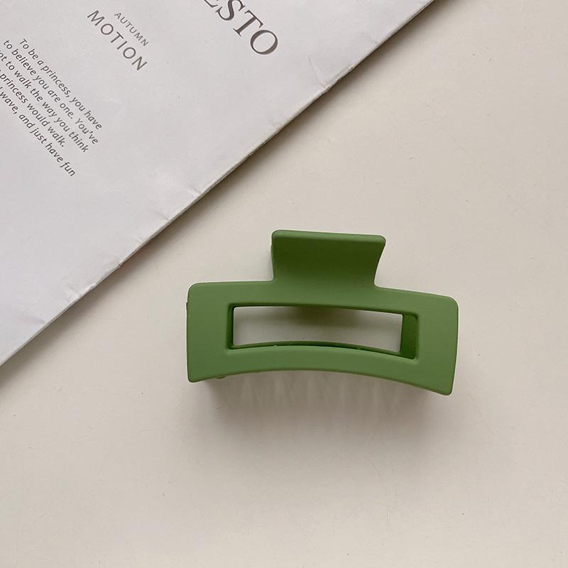 8.7cm Square Rectangle Simple Multi Colors Hair Claw Clips Middle Matte Hair Claw for Woman Girls