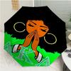 AKA logo2 Print Automatic Umbrella, 8 Rib Iron Frame, Plastic Handle, Suitable for Outdoor Travel &Daily , Ideal Gift