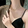 JMXD-Zircon Necklace Personalized Clavicle Chain Fashion, Temperament Neck Chain Neck Jewelry Temperament Chain