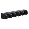 A20F-Broom Holder & Wall Mount Garden Tool Organizer Kitchen, Closet, Garage & Laundry Room Storage 5 Slots & 6 Hooks