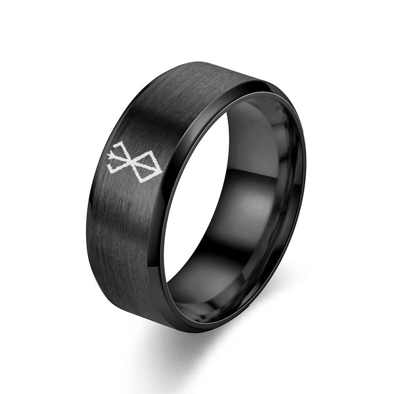 

Аніме Периферія Берсерк Кільце Пам ятне Модне Просте 7 Кольорів Круте Лазерне Кільце з Нержавіючої Сталі Чоловіки Жінки 9&Engrave Inside