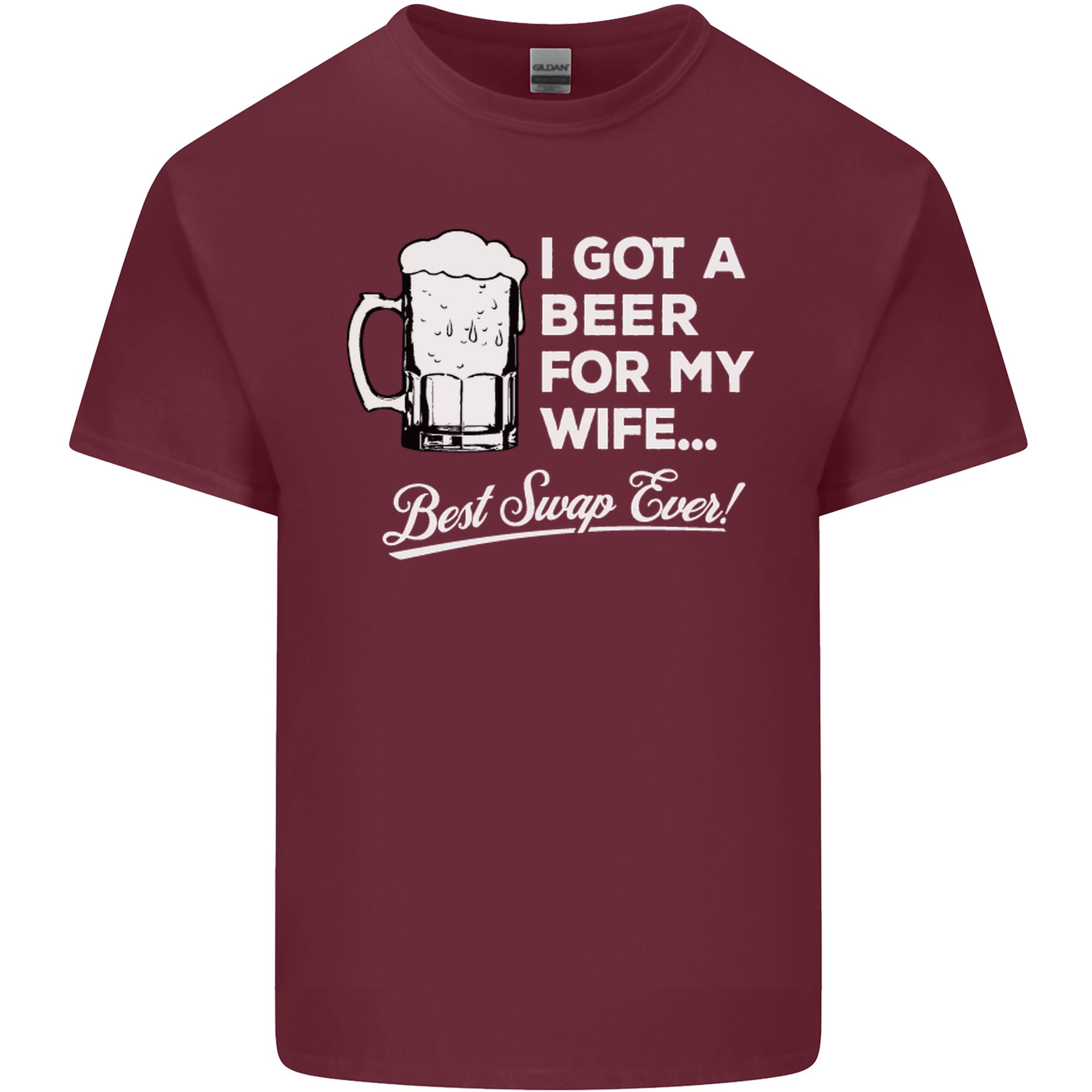 A Beer for My Wife Funny Alcohol BBQ Unisexs Light Cotton TShirt S