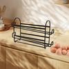 Metal Egg Tray Automatically Rolling Fridge Container Keep Tidy Storage Organizer for