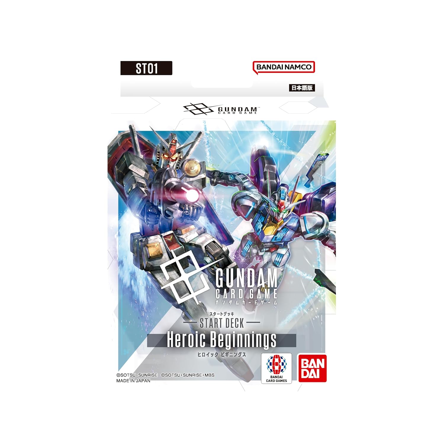 Bandai Gundam Card Game Start Deck Heroic Beginnings ST01