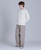 BASIC HOUSE Cable Round Neck Knit Oatmeal Lykt7101