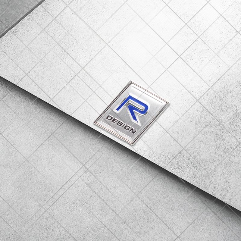 Metall 3D R Design Kühlergrill Logo Auto Styling Heckklappe Buchstaben Emblem Aufkleber für Volvo XC40 S80 S40 S60 XC60 XC90 XC70 V70 V60 S90