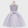 European & American Style Satin Princess Dress for Girls - Children's Day Catwalk & Piano Performance Outfit
