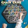 Triangle Board Game Chain Triangle Chess Game Triangle Rubber Band Game Territory Capture Family Game Puzzle Strategy Games for Kids and Adults