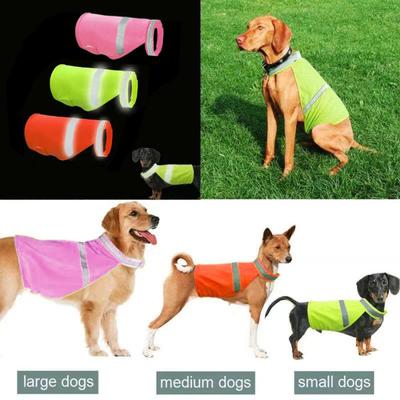 Fluorescent Dog Vest: Reflective, Breathable Summer Apparel for Large Dogs