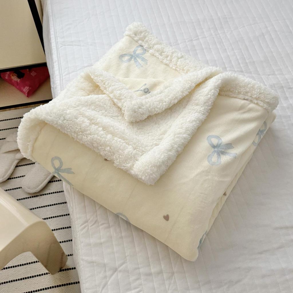 Milk Velvet Multifunctional Blanket: Perfect for Office, Nap, Sofa, Dorm, or Car Use.