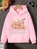 Kids Cute Girl Hoodie Cartoon Doll Graphic Print Heart Sweatshirt Girls Boys Kawaii Korean Style Streetwear Spring Autumn